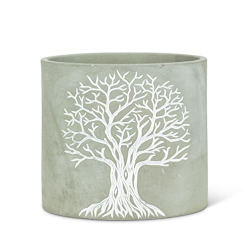 212 Main 6.5 in. Tree of Life Planter Grey - Large