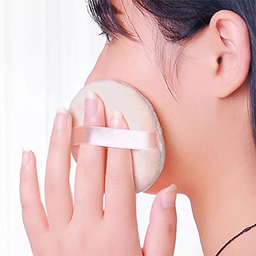 ayushicreationa Powder Puff Cosmetic Foundation Foam Puff Soft Cotton Sponge for Women and Men Face Neck Makeup Brush Tools-2 Piece 2