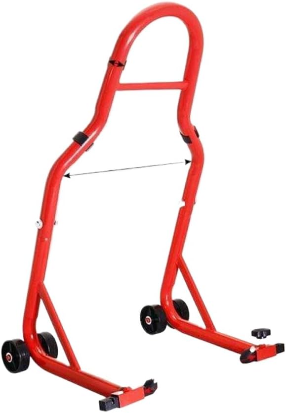 Motorcycle Rear Wheel Lift Stand Adjustable Paddock Stand Fork Spool Swingarm Lift Stand Compatible with Motorbike Maintenance and Repair