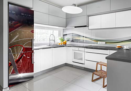 Vinilo para nevera de 70x190 cm con diseño de baloncesto de la marca Tulup 3
