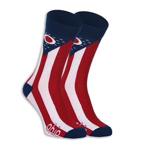 State-Themed Socks (US Numeric 8 11 Regular Regular Ohio)