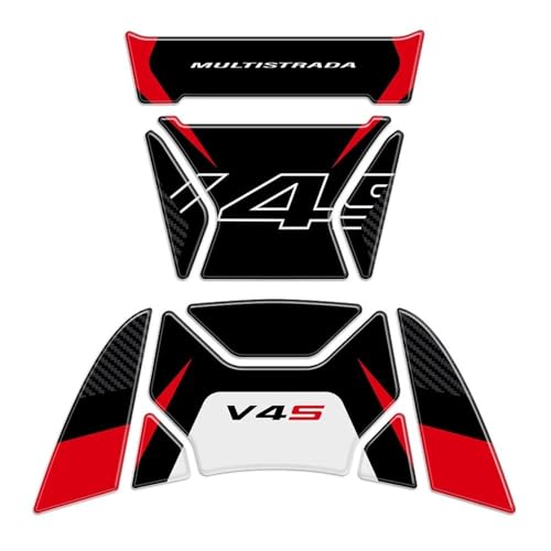 Autocollant de protection latérale pour réservoir de moto de qualité supérieure Ducati V4
