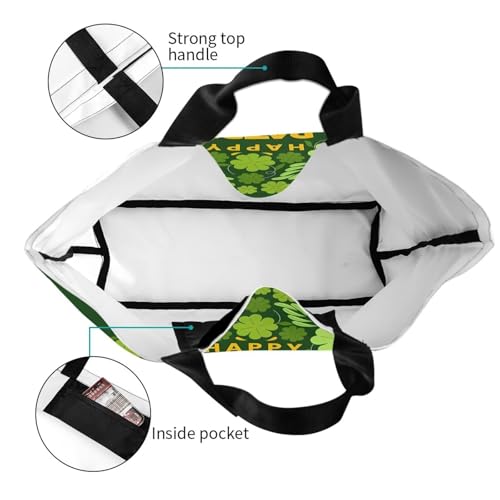 St.Patrick's Day Tote Bag Large Interior Pocket Tote Bag Reusable Shoulder Tote Bags Travel Bags4