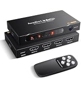 Amazon.com: 4x1 HDMI 2.1 Switch, avedio links 8K@60Hz, 4K@120Hz 4