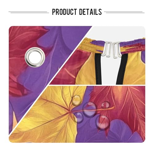 Capa para corte de cabello impermeable Maple Leaves profesional para barbería con cierre ajustable de broche para peinados y arreglo de cabello miniatura 4