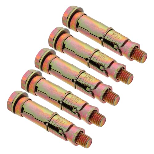 NUOBESTY 5piezas Tornillos De Expansión Zinc Chapado Color Para Anclaje Montaje Paneles