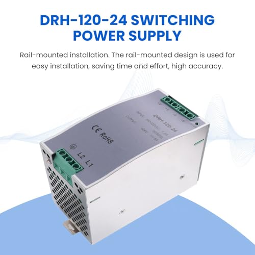 Alimentation 24V DRH-120-24 pour stabiliser le courant industriel 380V en usine