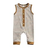 Infant Toddler Baby Girl Romper Sleeveless Stripe Bodysuit One Piece Jumpsuit Onesie Spring Summer...