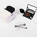 Cotton Swabs, 300Pcs Cotton Buds Double Head 100% Cotton White and Black Natural Paper Sticks Multipurpose Makeup & Cleaning Sterile Sticks