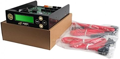 Acumen Disc 1 to 10 & 11 Targets SATA Controller for Multiple Blu-ray 16X / DVD 24X / CD 52X Writers Disc Copy Duplicator with Select Source Short-Key Button & LCD