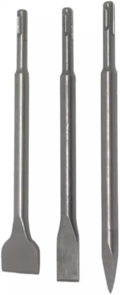 JOGO 3 PONTEIRAS E TALHADEIRAS PARA MARTELETE SDS PLUS