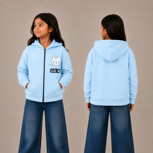 Image of The Mom Store Winter Jackets for Kids | Cute Sweatshirt and Cool Hoodies for Baby Boy and Baby Girls | with Zippers | Hoodie Cap