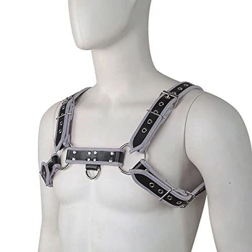 Image of Men's Faux Leather Body Chest Harness Belt Shoulder Cage Belt Party Costume