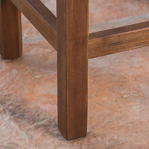 Christopher Knight Home Amantani Outdoor Acacia Wood Counter Stools, 2-Pcs Set, Mahogany Brown #TOP5