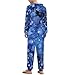 TVUGHGI Blue Dot Sparkle Onesie Pajama for Women Men Long Sleeves Fashion One-Piece Cosplay Parties Hooded Zipper Sleepwear L