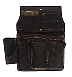 bolsa herramientas cuero 12 soportes para herramientas y bolsas de refuerzo de doble capa para resistencia al desgarro