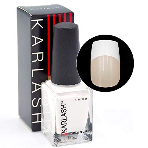 Karlash Nail Polish for White French Tips Nail Art 0.5 ounce
