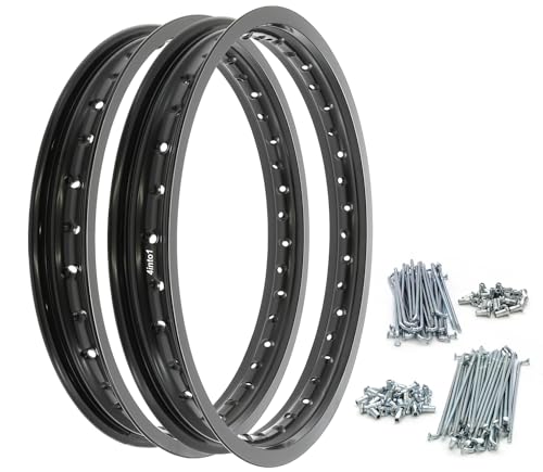 Rising Sun Rim & Spoke Set - Black - Compatible with Honda CB750F Super Sport - 1975-1976