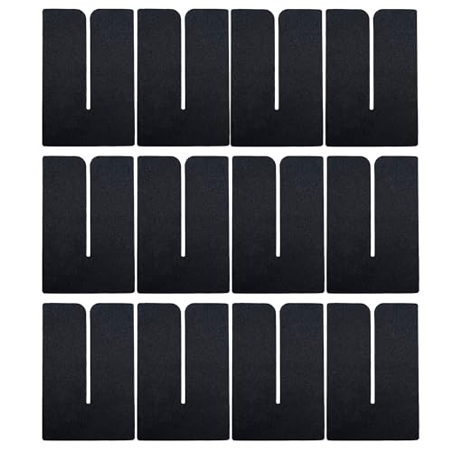 V Light Hair Extension Protective Shields – 12 pcs Black Insulation Sheets for UV & Heat Protection – Safe, Long-Lasting Use – Compatible with Keratin, UV Light & Ice Glue Extension Kits