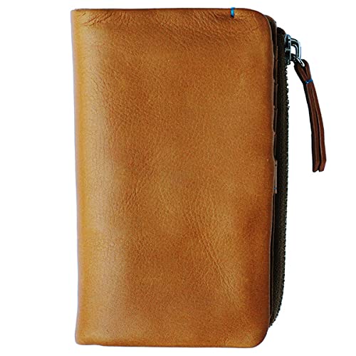 CCOMPANY LIMITED 財布 メンズ ミディアム財布 小銭入れ カードケース 牛革 ファスナー仕様 モーリス (ブラウン)