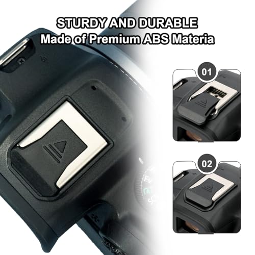 Pack de 2 Protectores de Zapata para Canon EOS Serie R - Protección contra Polvo y Suciedad para R3, R5C, R6 Mark II, R7, R8, R10, R50 - Compatible con Flash Integrado - Sustituye Canon ER-SC2 - imagen 3
