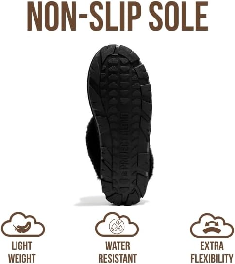 Project Cloud 100% Genuine Leather & Australian Shearling Slippers for Women - Cozy Memory Foam Women's Slippers (Hedy) - Image 5