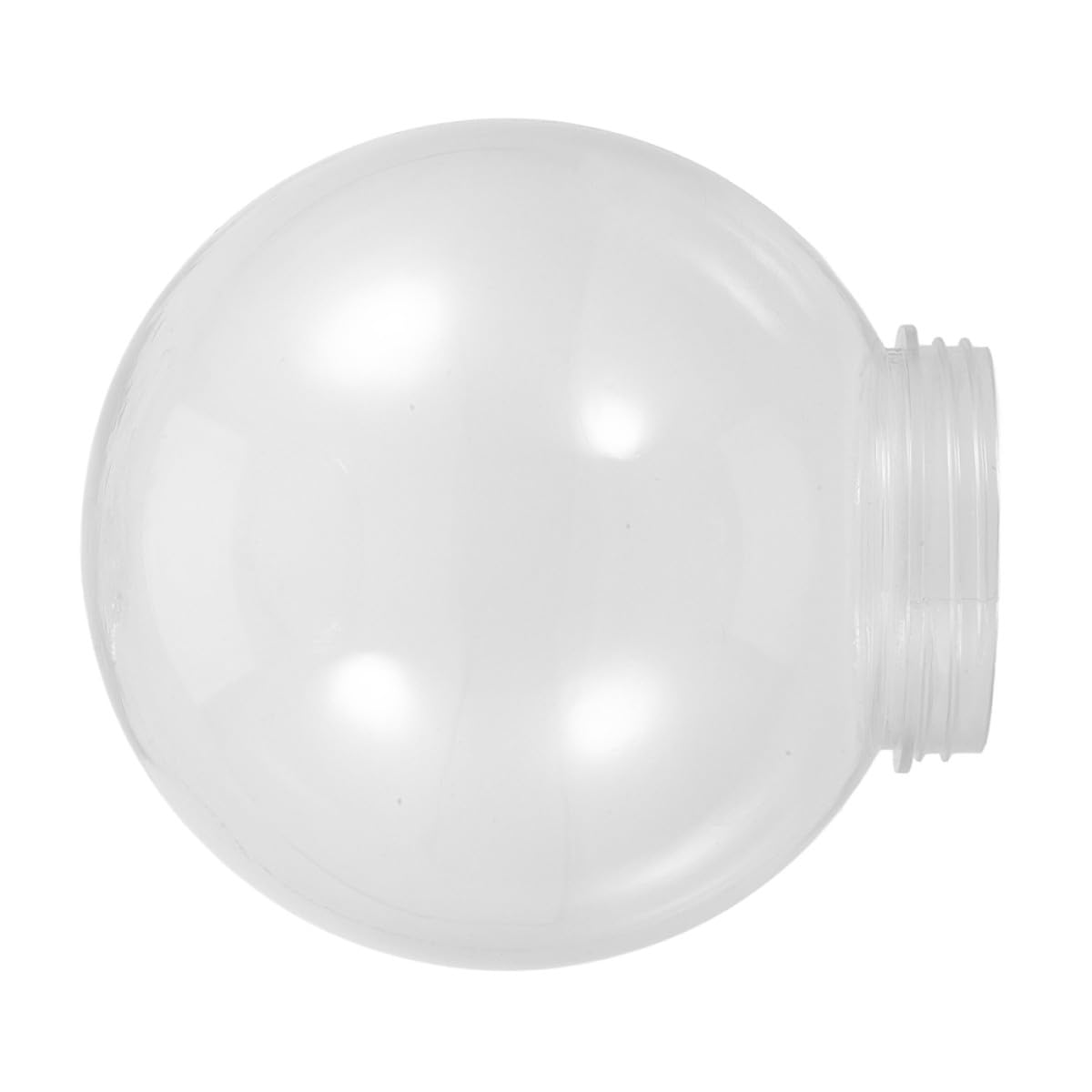 SHOWERORO Acrylic Lamp Post Globe Replacement Glass Lamp Shade Ball Shape Sturdy Outdoor Light Cover for Ceiling Fan and Wall Fixtures for Garden and Patio Lighting