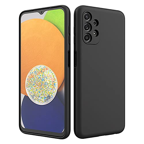 Anccer Funda Samsung Galaxy A13 4G, Funda Samsung A13 LTE Slim Anti-Rasguño y Resistente Huellas Dactilares Totalmente Protectora Silicona Cover para Samsung Galaxy A13 - Negro Cover