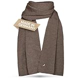 ✅ QUALITÄT: Feinstrick aus 100% Merino Wolle - sehr warm & weich, kratzt nicht, atmungsaktiv - der perfekte Winter Damen Schal / Herren Schal in zeitlosem, elegantem und klassischem Design.