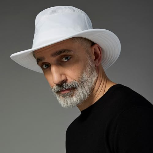 Image of Tilley LTM5 Airflo Medium Brim Hat - Ultralight, Buoyant & Breathable, UPF 50+ Sun Protection, Water-Resistant