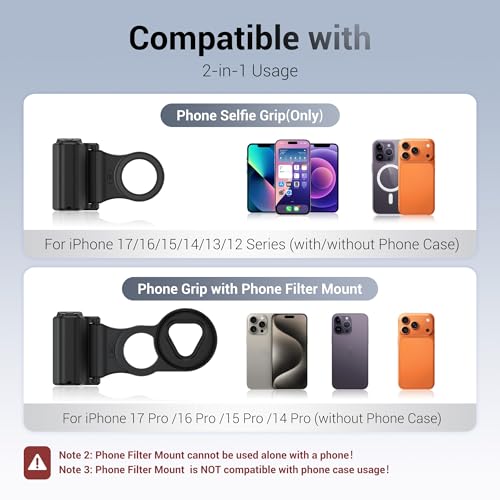 Filtre magnétique 67mm iPhone 16 résout reflets et poignée instable