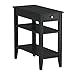 Convenience Concepts American Heritage Chairside End Table with Drawer 23.5