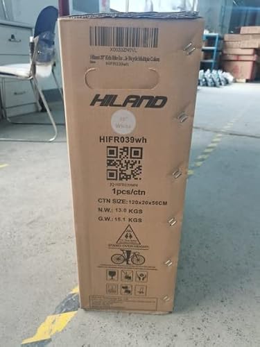 Foto von Hiland 20 Zoll BMX Freestyle Bike für Jungen mit 360 Grad Gyro & 4 Pegs, weiß