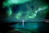 NATURE POSTER the AURORA BOREALIS SKY lovely northern LIGHTS colors 24X36