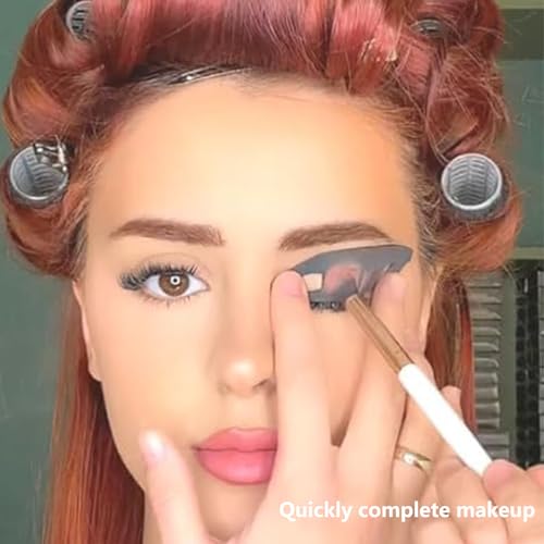 Eyetour Eyeshadow Tool, Eyetour Makeup Stencil, Reusable Eyeshadow Aid Tool, Eyetour Eyeshadow Guide with Brushes, Professional Quick Eye Makeup Tool for Women, Suitable for Beginners