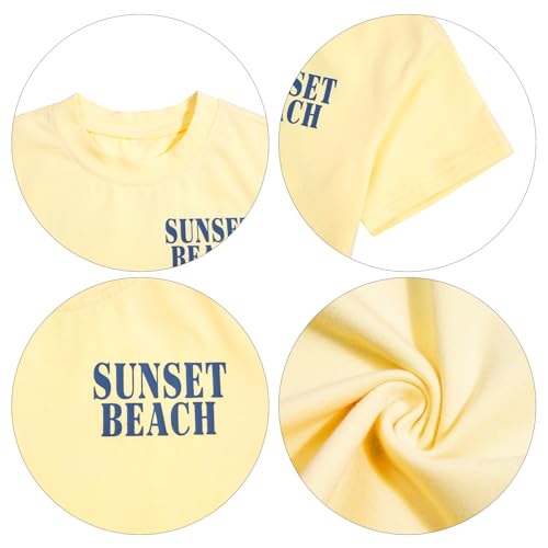 Image of Beach Shirts for Toddler Girls Oversized Beach Bum Shirt Summer Vacation Trip T-Shirts Casual Short Sleeve Tops