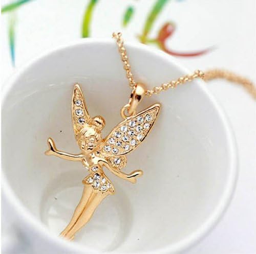 BLACKLILY Tinkerbell Necklace for Women – 14k Gold Plated Tinkerbell Fairy Wings Pendant with AAAAA Cubic Zirconia, Hypoallergenic, Luxurious and Whimsical Jewelry Gift for Women - Image 6