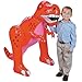 Fun Express Giant Inflatable Dinosaur (4 feet Tall T-Rex) Fun Party Decor and Toy - VBS Vacation Bible School Supplies/Decor