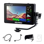 FEELWORLD F6 PLUSX 5.5 Inch 1600nit High Bright DSLR Camera Field Touch Screen Monitor with HDR 3D Lut Small Full HD 1920 x 1080 IPS Video Peaking Focus Assist 4K HDMI