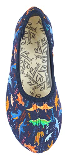 Beck Jungen Dinosaurier Slipper, Dunkelblau, 28 EU