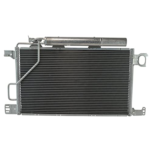 Image of TRQ A /C Condenser & Receiver Drier Assembly for 06-07 Mercedes-Benz C230 06-07 C280 06-07 C350 06 C55 AMG 06 CLK350 06 CLK500 without Transmission Cooler