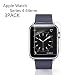 [3PACK] Watch Serie 4 44MM Tempered Glass Screen Protector, EcoPestuGo - 9H Hardness,Anti-Fingerprint,Anti-Scratch,Ultra-Clear,Bubble Free Screen Protector Compatible Watch Serie 4 44MM