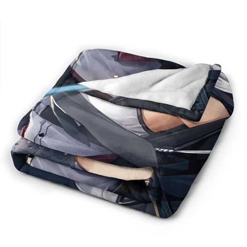 Osuki Azur Anime Lane Throw Blanket Cozy Ultra-Soft Micro Fleece Lightweight Blanket For Sofa Bedroom Living Room 50""X40"" thumb #5