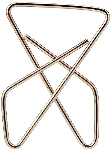 Exacompta 14765E 100er Pack ZickZack Büroklammern 30x40mm Eckklammern aus Aluminium in praktischer Aufbewahrungsbox