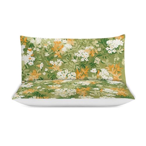 Funda nórdica floral de microfibra suave de granja con 2 fundas de almohada 4