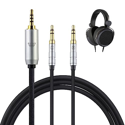 okcsc TC3.5 �w�b�h�z���P�[�u�� ���P�[�u�� �C���z���E�w�b�h�z���p SONY�p Hifiman�p HE4XX�EHE-350�EHE1000�ɓK�� OFC 4�c ����2.0m 2.5mm�o�����X(4��)��3.5mm�v���O(3��)x2
