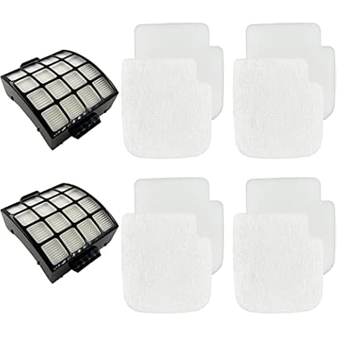 Dttery AZ3002 Filter Kit Replacement for Shark Stratos DuoClean PowerFins HairPro Powered Lift-Away Upright Vacuum Cleaner AZ3002 AZ3000 AZ3000W, 4 Foam, 4 Felt, 2 HEPA Cover