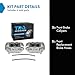 TRQ Front Brake Caliper Set Caliper Brackets Hardware Compatible with 96-02 Toyota 4Runner with 16 Inch Wheels with Front Caliper Casting #S13WM