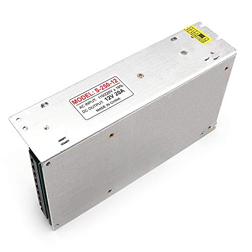 DollaTek 110V 230V AC a DC 12V 240W 20A Fuente de alimentación de Modo de Interruptor Cerrado de Voltaje Universal para cámara DCTV/Sistema de Seguridad/Tira de luz LED/Radio - imagen 7