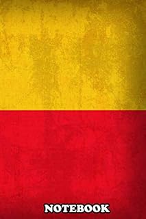 Notebook: Benin Flag On Distressed Canvas , Journal for Writing, College Ruled Size 6" x 9", 110 Pages